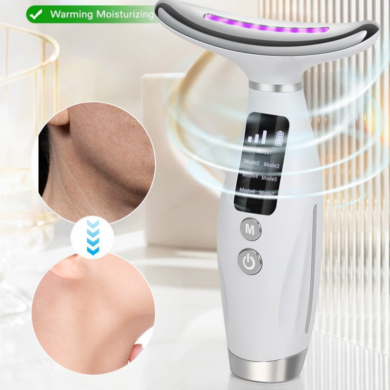Instrumento de belleza de cuello, instrumento de belleza de cuello, instrumento de estatura de cuello, instrumento de masaje de estatura de cuello y cara de doble propósito de microcorriente, instrumento antiarrugas