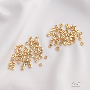 14K����ɫ����ⷽ���нǷ��α����diy�ֹ�ɢ�������Ʒ���