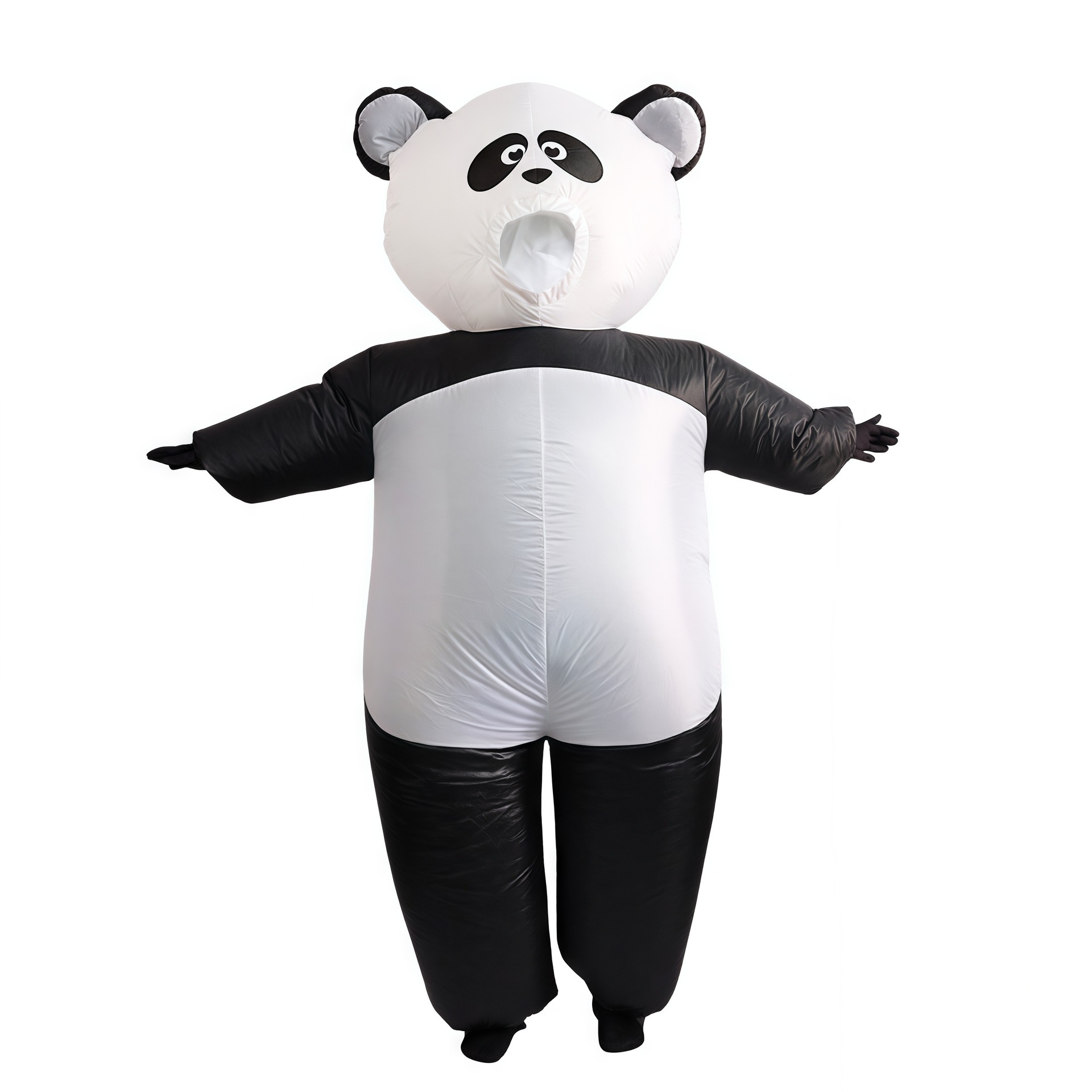 Nuevos cos transfronterizos juegan ropa inflable de gato negro lindo perro amarillo muñeca inflable creativa divertida ropa inflable de dibujos animados