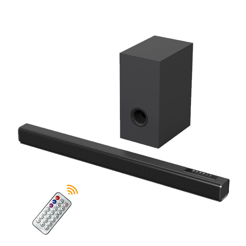 Cross-Border New 60W Soundbar Surround Sound Tv Speaker Wired Bluetooth Speaker Bar-Shaped Subwoofer