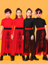 雪龙吟舞蹈服儿童国潮服古典舞扇子舞中国风爵士舞服装女童演出服