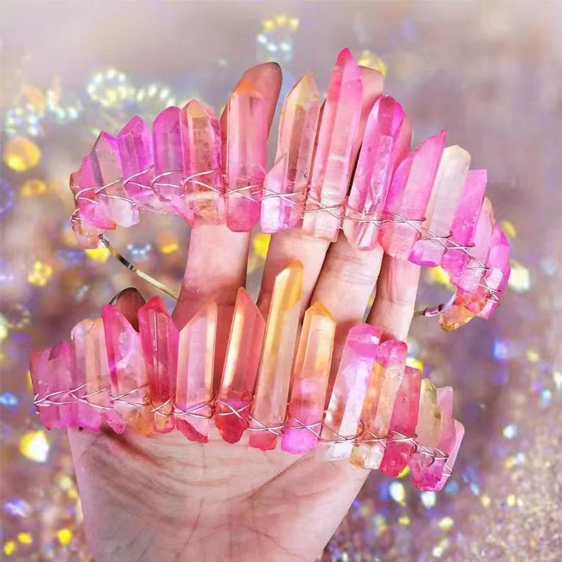 272g Weight Hair Band Hair Accessories Type 1 Piece Quantity Daily Occasion Crystal Material Geometric Pattern Women'S Gender Handmade Design Retro Style Retro Geometric Crystal Handmade Hair Band 1 Piece 5