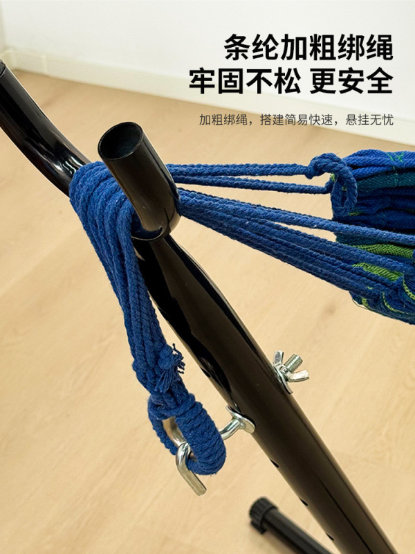 屋外スイングハンモックスタンド キャンプ用 シングル/ダブル キャンバス製 横転防止 ポータブル 分解可能 クロスボーダーキャンプ用ハンモック|undefined