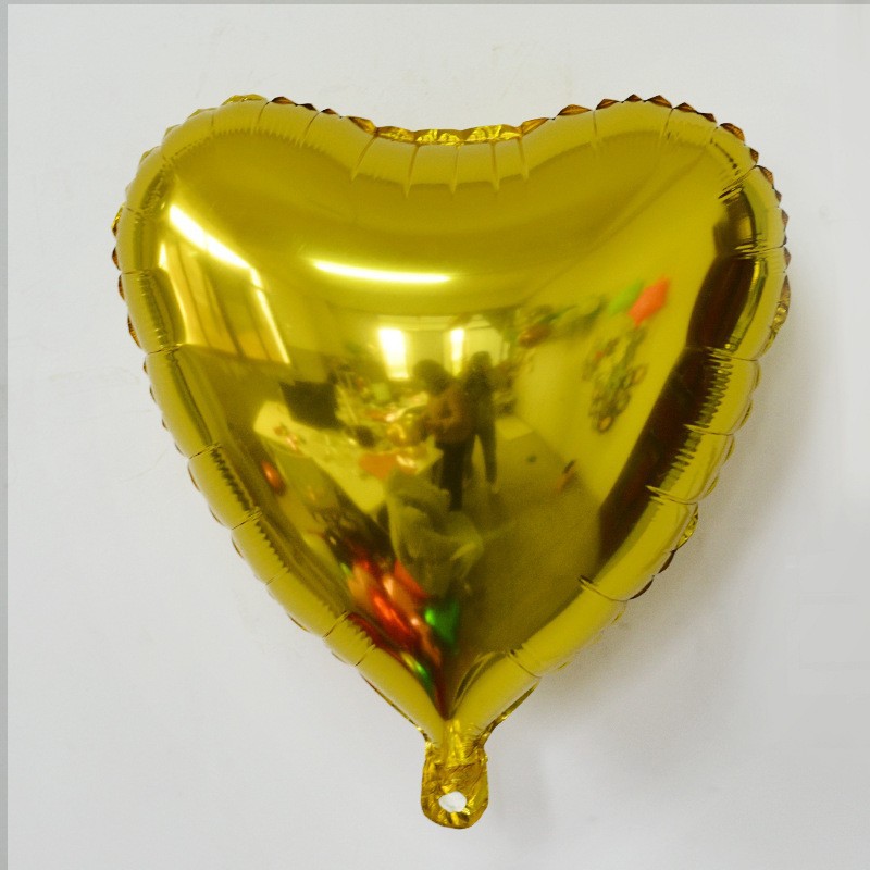 Película de aluminio en forma de corazón de 18 pulgadas tablero de luz monocromo amor globo cumpleaños boda graduación fiesta atmósfera decoración globo