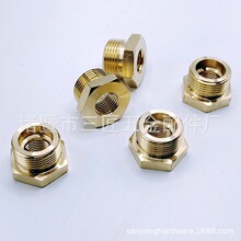 ��ͭ��о��ͷ 1/4NPT 3/8NPTתM22 ͭ�����׹� �쾶���������ͷ