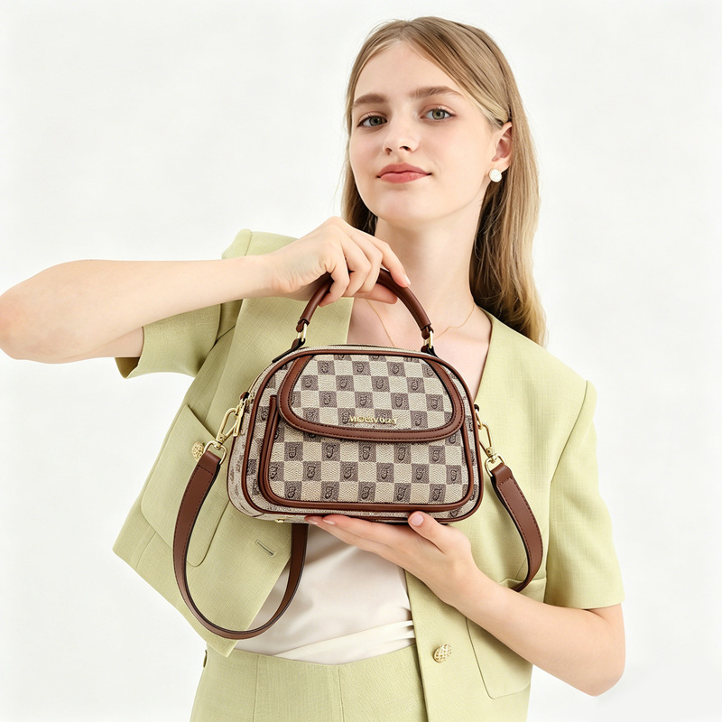 Mk F Women's Bag 2026 New Fashion Trendy Triangle Bag Single Shoulder Crossbody Bag Handbag Large Capacity Small Round Bag Versatile Mk F Women's Bag 2026 New Fashion Trendy Triangle Bag Single Shoulder Crossbody Bag Handbag Large Capacity Small Round Bag Versatile