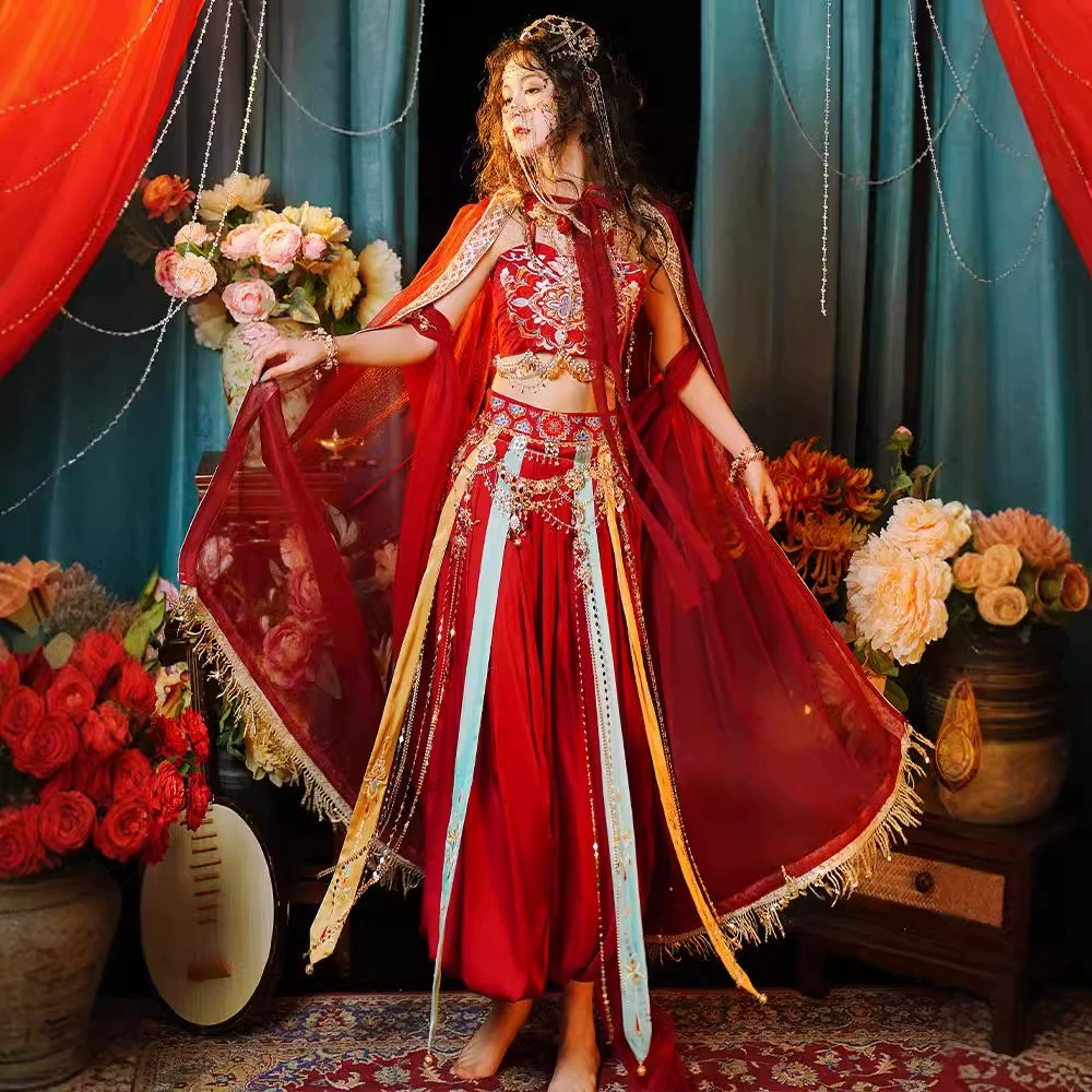 Новый оригинальный Dunhuang экзотический стиль Hanfu принцесса Тяньчжу