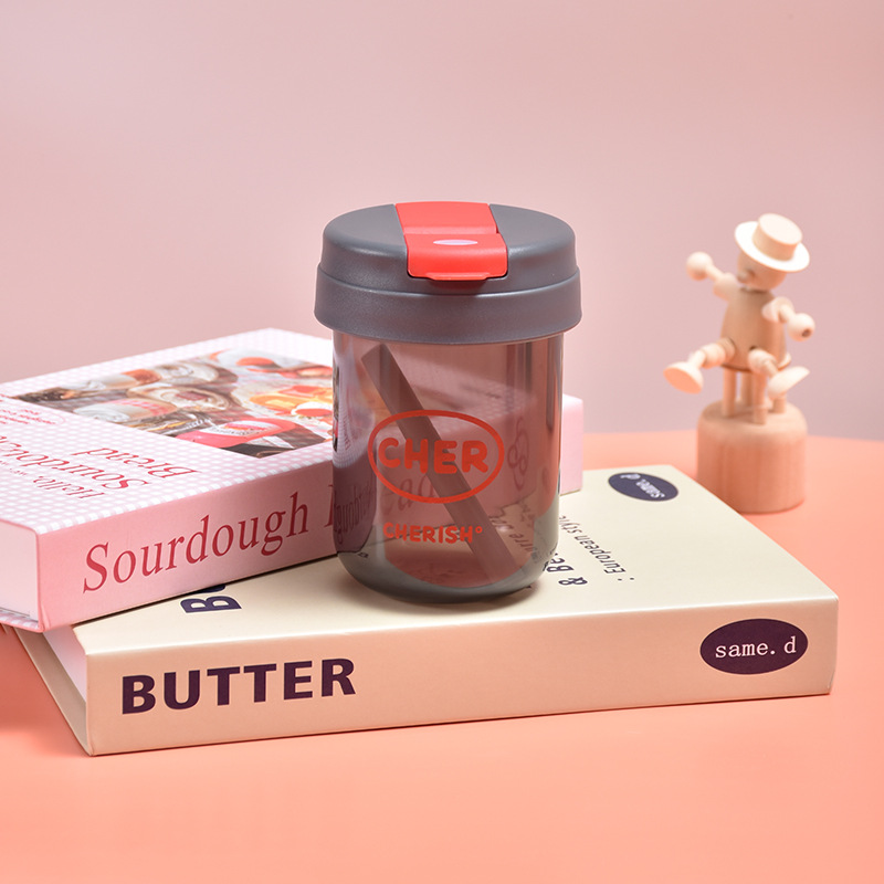 Trinkbecher Mit Strohhalm Für Mädchen Ästhetische Wasserflasche_voghion.com