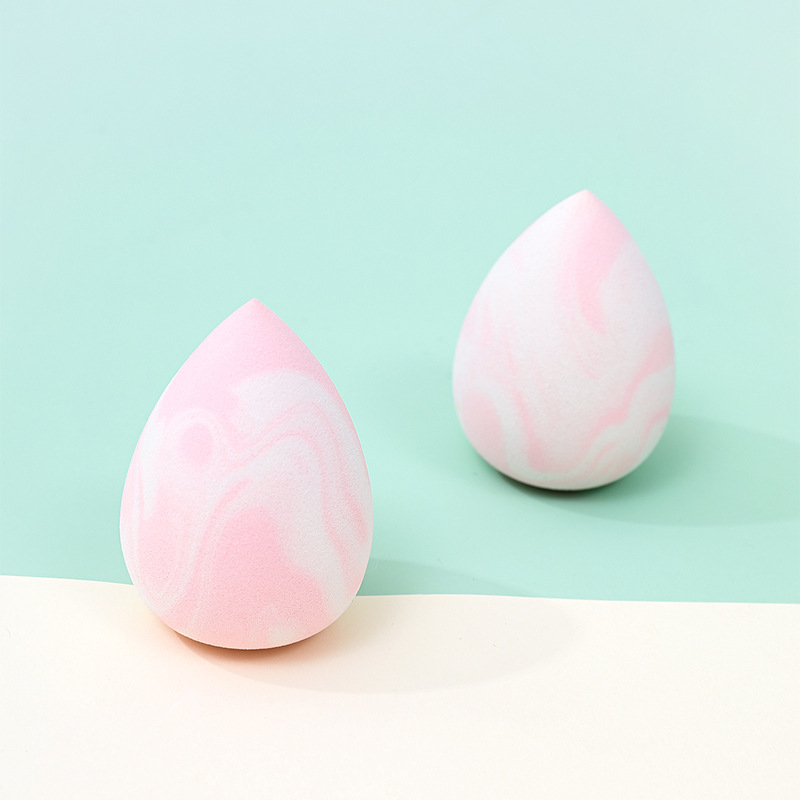 Maquillaje de belleza transfronterizo personalizado de fábrica, soplo de polvo de color mixto, no coma polvo, se agrandará cuando se encuentre con el agua, cojín de aire de esponja de maquillaje seco y húmedo