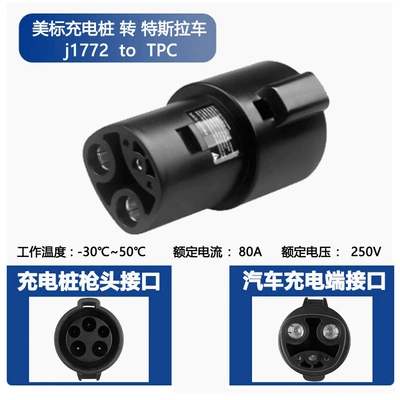 Hong Kong and Taiwan American | EV şarj adapterləri - j1772-to-nacs-american-standard-charging-pile-transformed-into-tesla-car