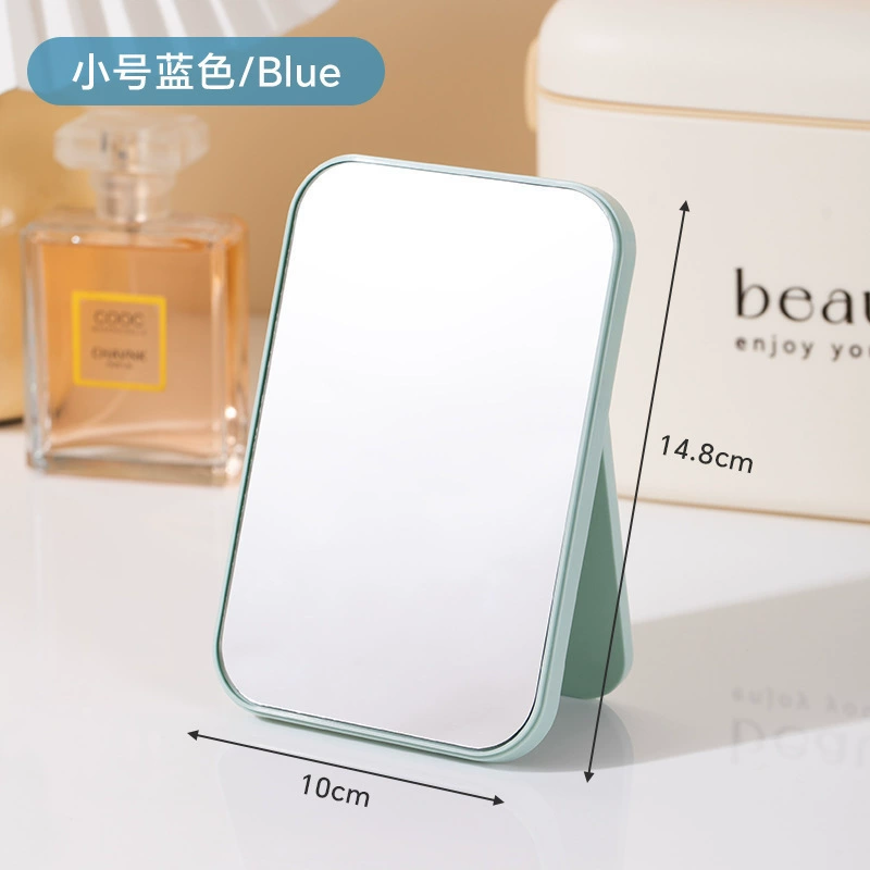 Folding smart handheld dressing table with light, table mirror for students
