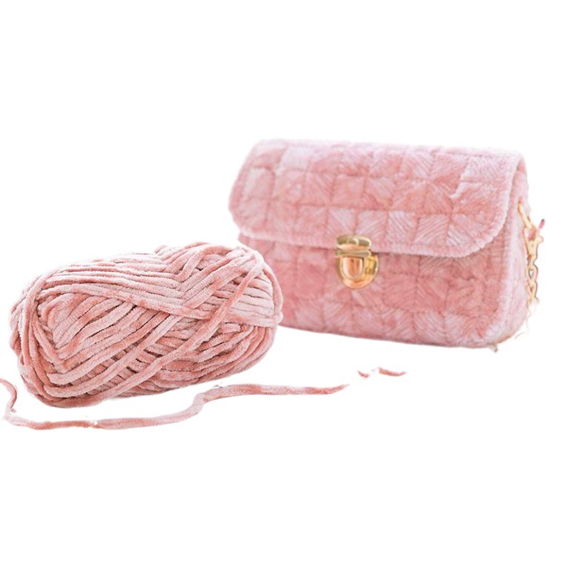 Ruyi Bird Nuanyang ручная вязка крючком кукла одеяло сумка шарф золотой бархат шерстяной шарф из синели