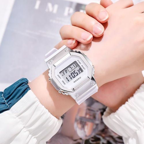 Bestselling model 935 electroplated four-color fashionable trendy sports electronic watch for students, middle school and high school girls, couple's matching watches
