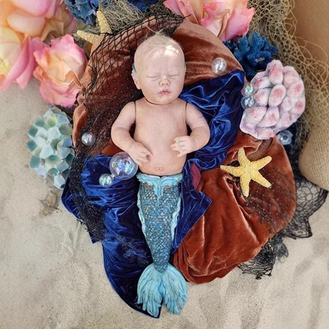 25 pulgadas Rhynn Merbaby renacer muñeca accesorios de bricolaje no son productos terminados suministro de nicho transfronterizo