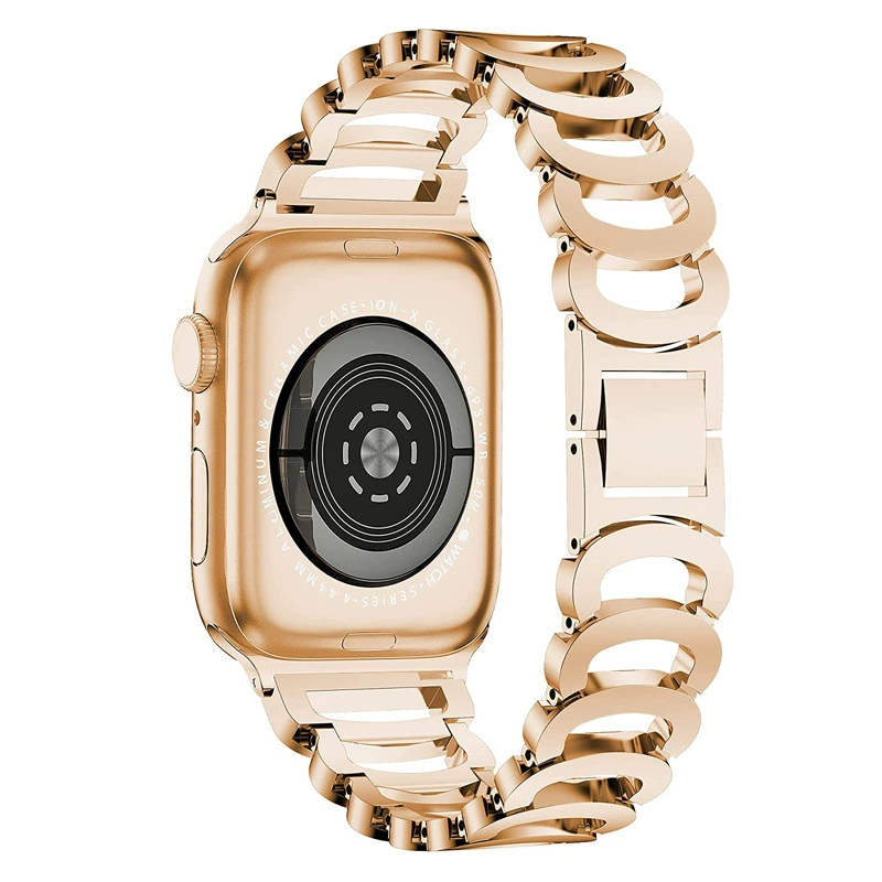 Подходит для Apple Watch с новым C-образным декоративным вставным ободком и браслетом iWatch8跨-border