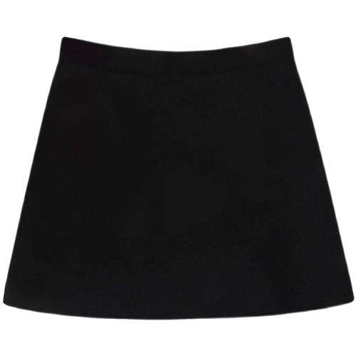 Black High-Waisted A-Line Skirt for Women 2025 Bodycon Skirt Versatile Elastic Skirt Skort Short Skirt OL Slimming Skirt