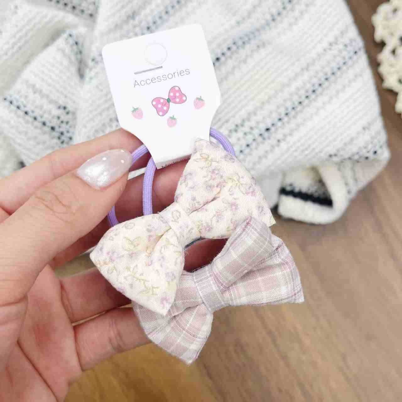 Tejido dulce coreano estricto tocado infantil flor triturada arco anillo de cabello temperamento cabello de niña pequeña joyería fresca para el cabello