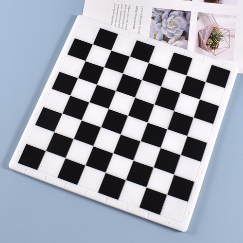 Poppy furniture diy crystal glue mold fun chess and card game chess silicone mold wholesale