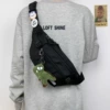Black badge, dinosaur, pendant