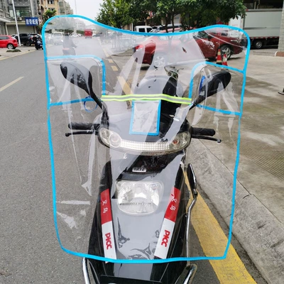 Motorcycle Safety Supplies – electric car motorcycle windshield transparent - windshield-blue-pocket-upgrade