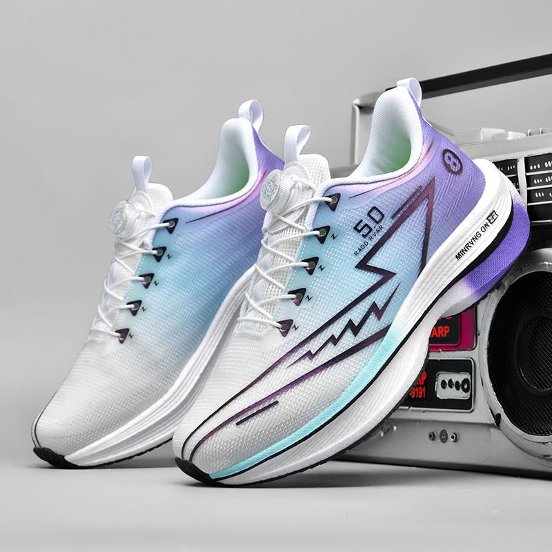 Red Rabbit 8PRO zapatos de correr botón giratorio para hombres y mujeres, exámenes físicos de estudiantes de carreras de carbono de amortiguación de zapatos respirables