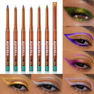 Cross-Border New Gel Eyeliner, Metallic Chameleon Eyeliner, Color-Changing Shiny Long-Lasting Waterproof Eyeshadow Pen