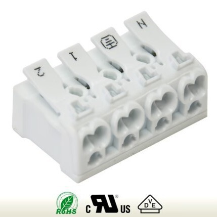 二位，三位LED照明白色接线端子台，深圳923款汇聪接线端子