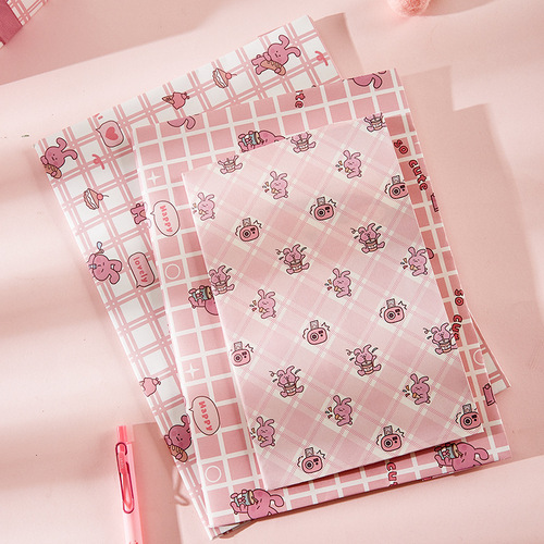 Cute cartoon children's bag book cover paper textbook bag book protection cover book cover book cover ins style homemade protective cover