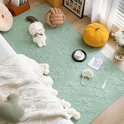 Bedroom Bedside Mat Pure – Car Carpet - 7090cm-chenxi-duloli-gardengreen