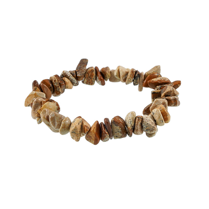 24g Weight Bracelets Classification Natural Stone, Elastic string Chain Material 1 Piece, 1 Set Quantity Holiday, Travel, Selfie Occasion natural stone, Filament Material Geometric Pattern Unisex Gender Beaded Design Vacation, Classic Style Style Vacation Classic Style Geometric Natural Stone Filament Gravel Wholesale Bracelets 3