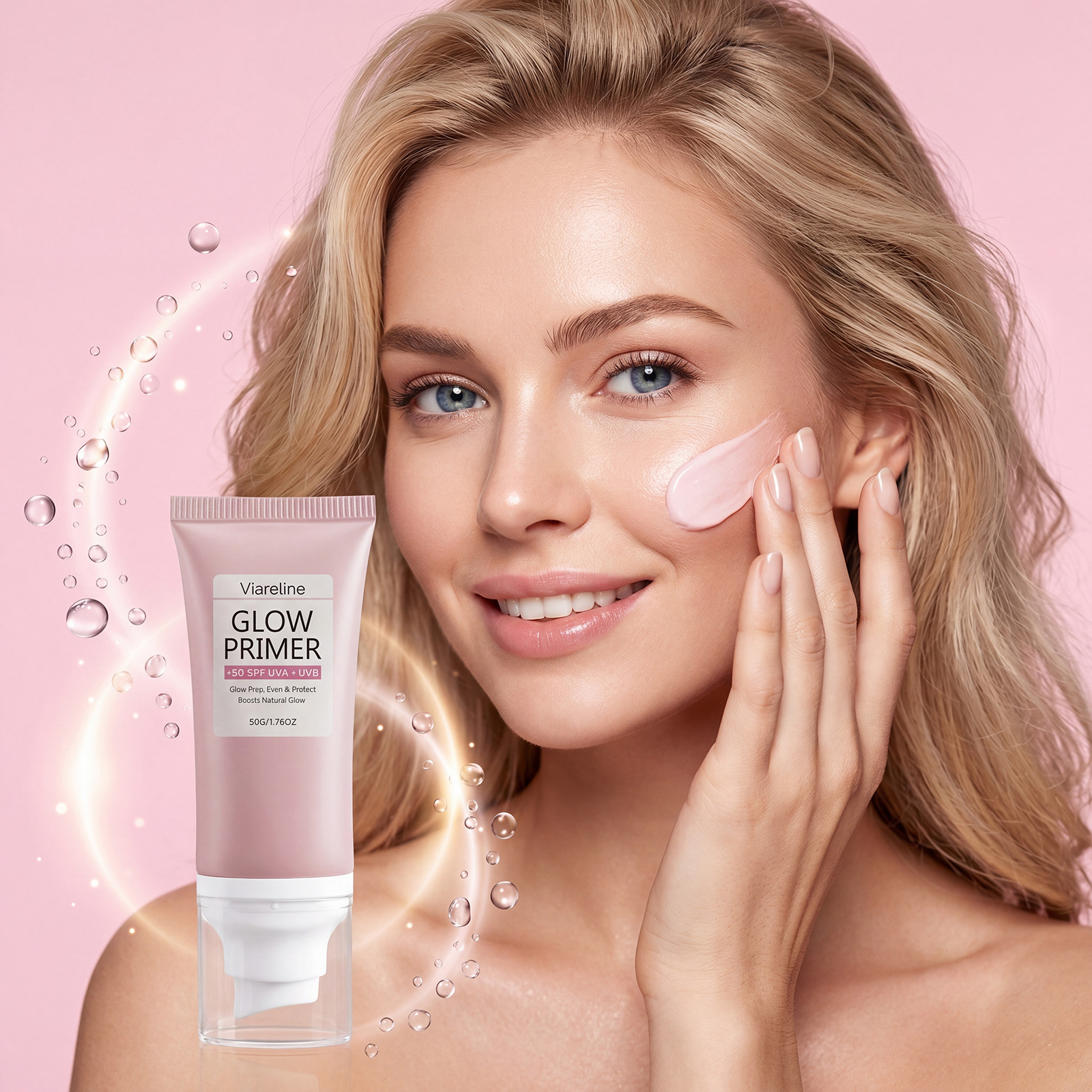 VIARELINE 保湿妆前乳 水润保湿面部肌肤日常清透服帖妆前打底乳