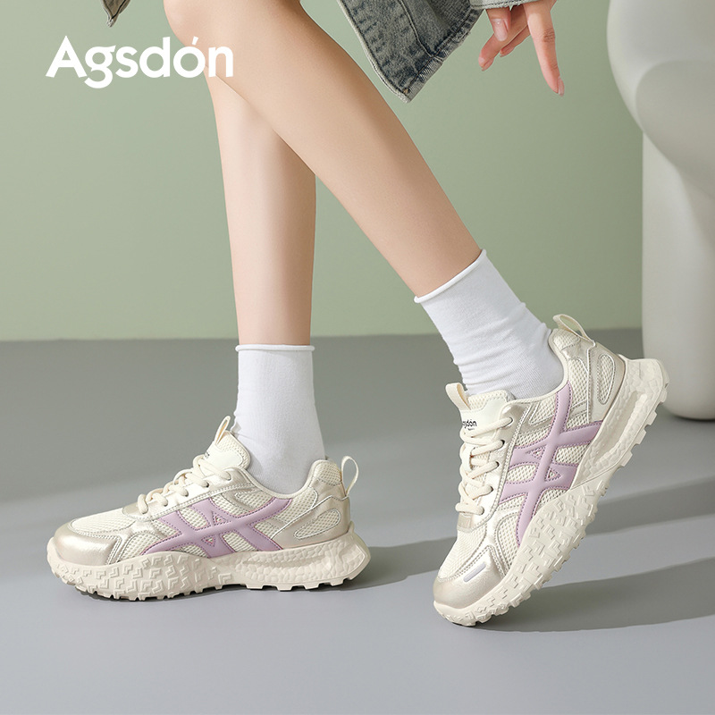 Augu Lion Dengde zapatos de entrenamiento para mujeres 2025, nuevo estilo de moda de otoño, zapatos de suela gruesa, zapatos deportivos casuales ligeros