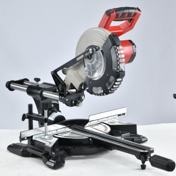 豪迈公司HM9089D，8寸锂电拉杆式斜切锯铝机/切割机