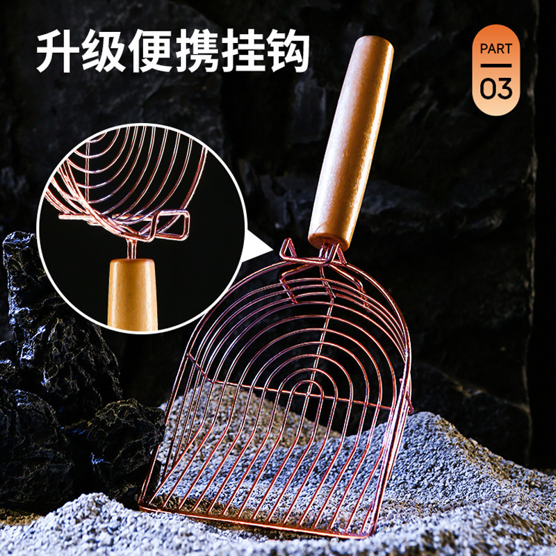 Palas de arena para gatos de metal, agujeros grandes y delgados, palas para gatos, herramientas para palas, palas para gatos, palas para gatos que no son de acero inoxidable, palas para gatos, transfronterizas