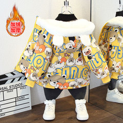 Children's Outerwear Autumn/Winter 2023 New Model Hooded Coat Winter Stylish and Trendy Large Children's Fleece-lined and Thick Cotton Coat