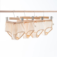 5A抗菌天然彩棉女童三角裤薄款无骨缝制学生运动三角内裤厂家批发