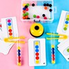 Wooden children's board game for training for boys and girls, smart toy, beads, family style, concentration, early education