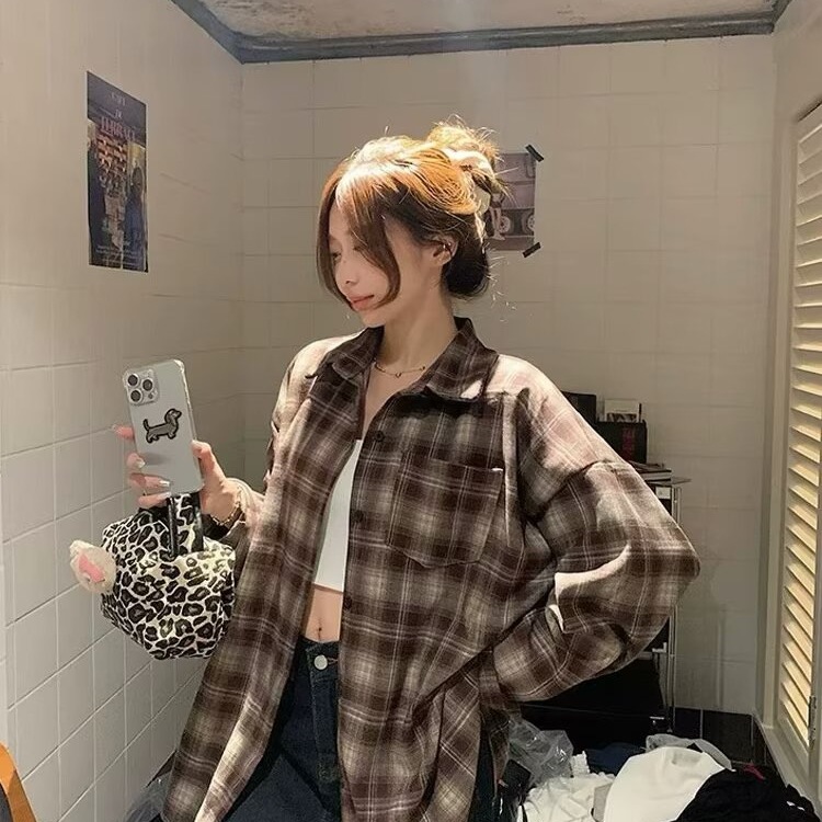 2025 Letter Long-Sleeve Shirt Japanese Hong Kong Style Ins Loose Shirt Men's Summer Trendy Versatile Casual Jacket