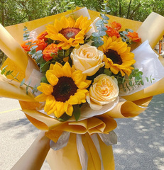 Flower wrapping paper English newspaper retro kraft paper background paper bag book paper gift bouquet bag flower paper material