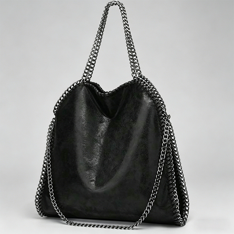 New Style Chain Women's Bag, Foldable Women's Shoulder Bag, Factory Direct Sale, Women's Handbag, Suede Tote Bag Wholesale