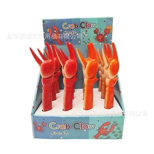 Press creative crab toy pen plastic gift pen student stationery round bead advertising pen