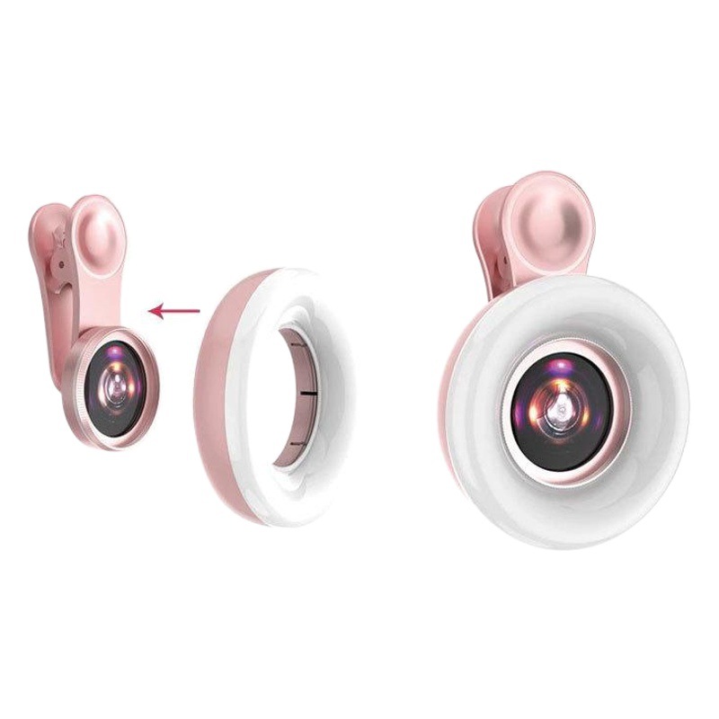 Lente de teléfono móvil 15x lente macro belleza tiro pestañas uñas belleza pupila belleza foto relleno luz LQ190