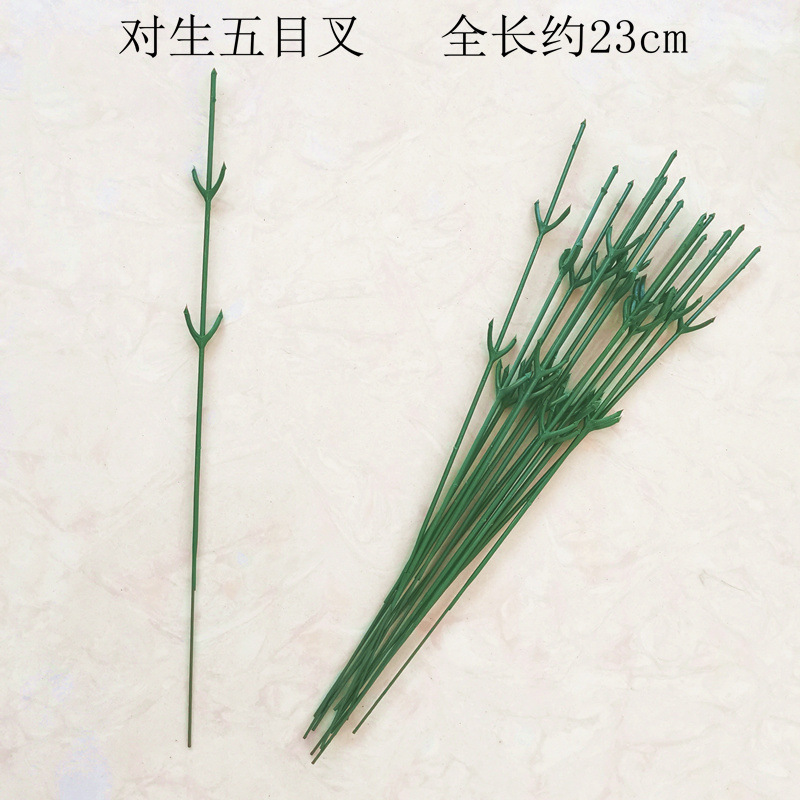 Tallo metálico para flores artificiales, adecuado para rosas y arreglos florales