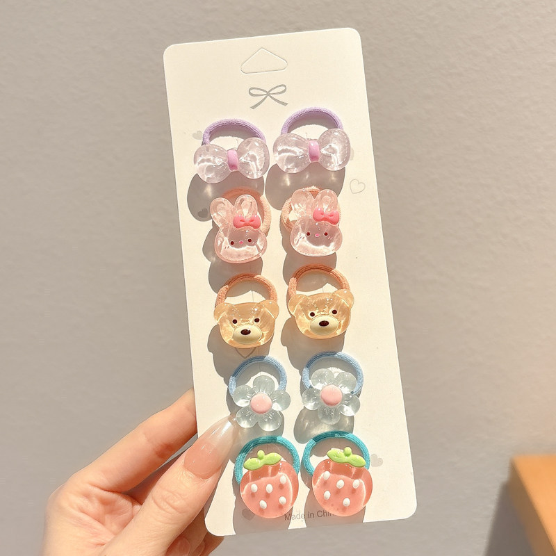 Bebé atado cabello de cabello niñas no lastimar cabello corda de goma anillo de cabello bebé tocado de cabello adorable para niños mujeres