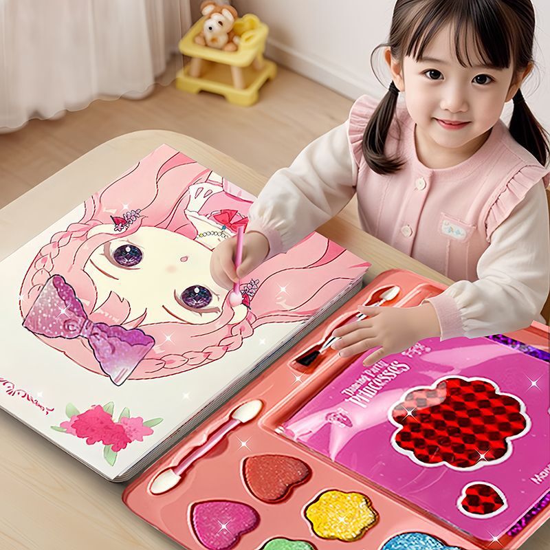 Children's Day Gift Makeup Toy Girl Birthday Gift Handmade 2025 Portable DIY Princess Cosmetic Bag