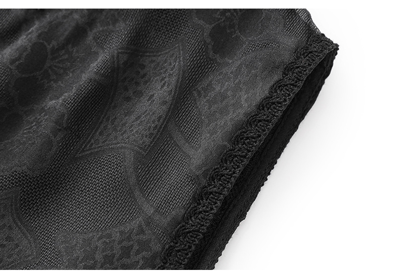 Áo hai dây organza ren cổ tròn phong cách thanh lịch mùa hè — Màu đen chi tiết 38