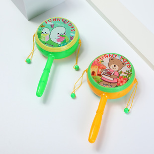 Factory direct cartoon rattle rattle rattle rattle rattle baby toys 2 yuan stand wholesale supply
