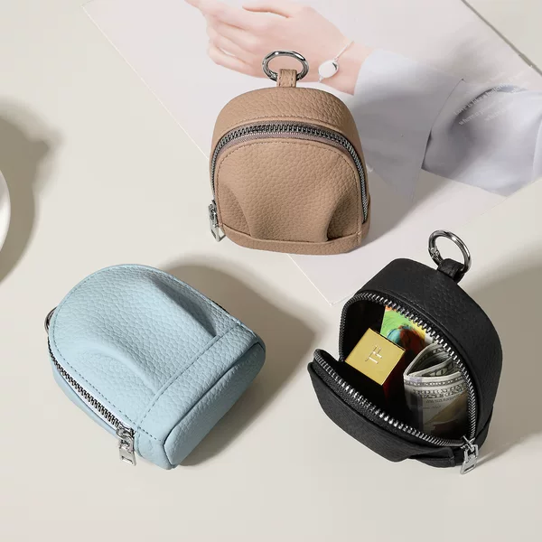 New Creative Small Waist Bag, Compact and Portable, Leather Waterproof, Multifunctional Storage for Keys and Bluetooth Earphones, High Aesthetic Value for Women