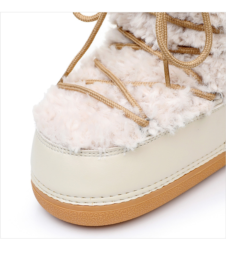 NOKOMETA 2025 Winter Space Boots Lamb Wool Moon Shoes Snow Boots Women_voghion.com