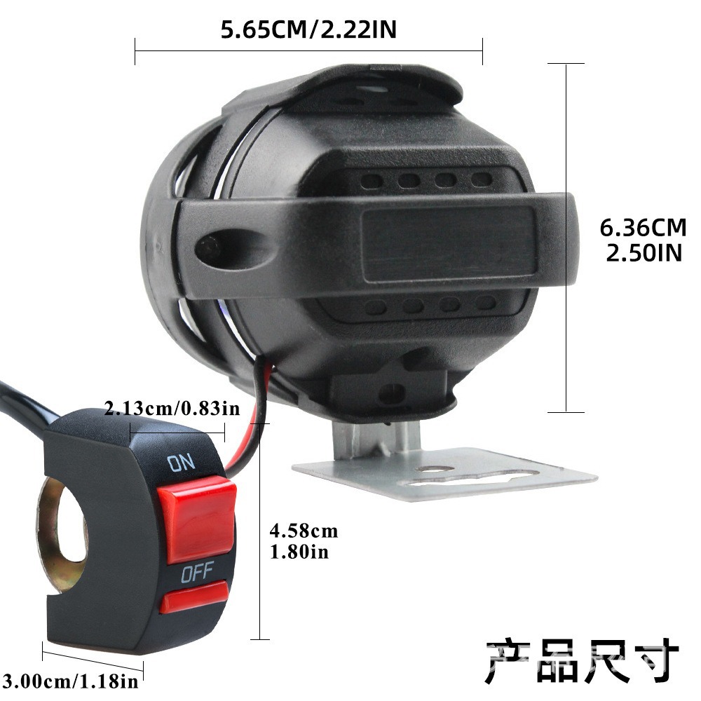 Universal External 6-Led Motorcycle Spotlight, Electric Vehicle Auxiliary Led Headlight, External Modified Car Light